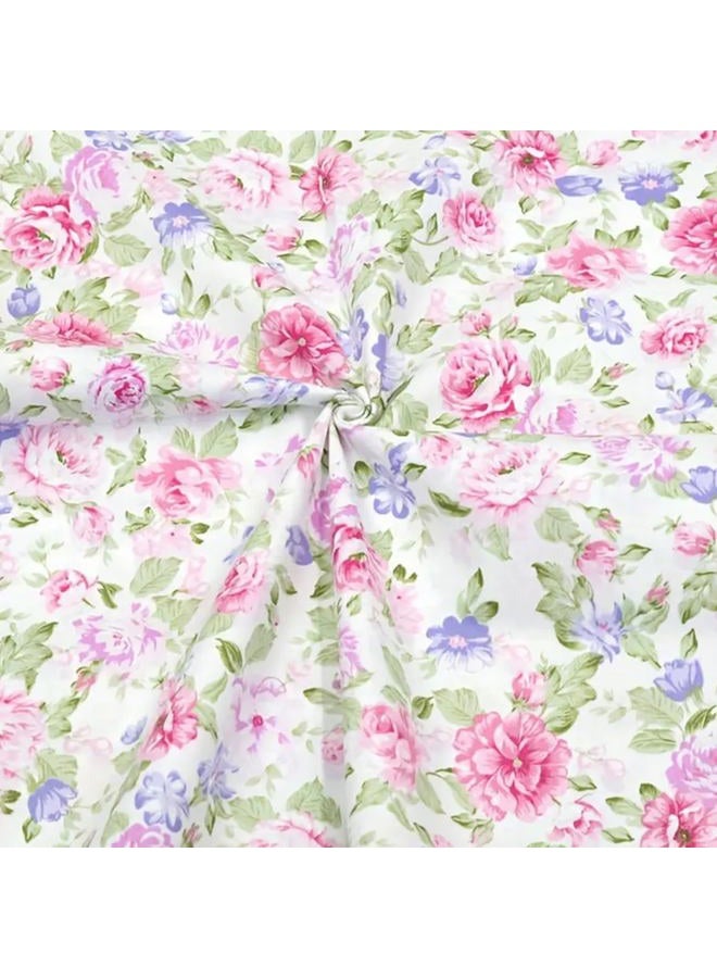 Hanjunzhao Pink Fat Quarters Fabric Bundles - 18" x 22" Pre-Cut Quilting Fabric for Sewing Craft, Floral, Bows, Dots, Stripes & Solids Prints, (Pink) ﻿ - Image 5