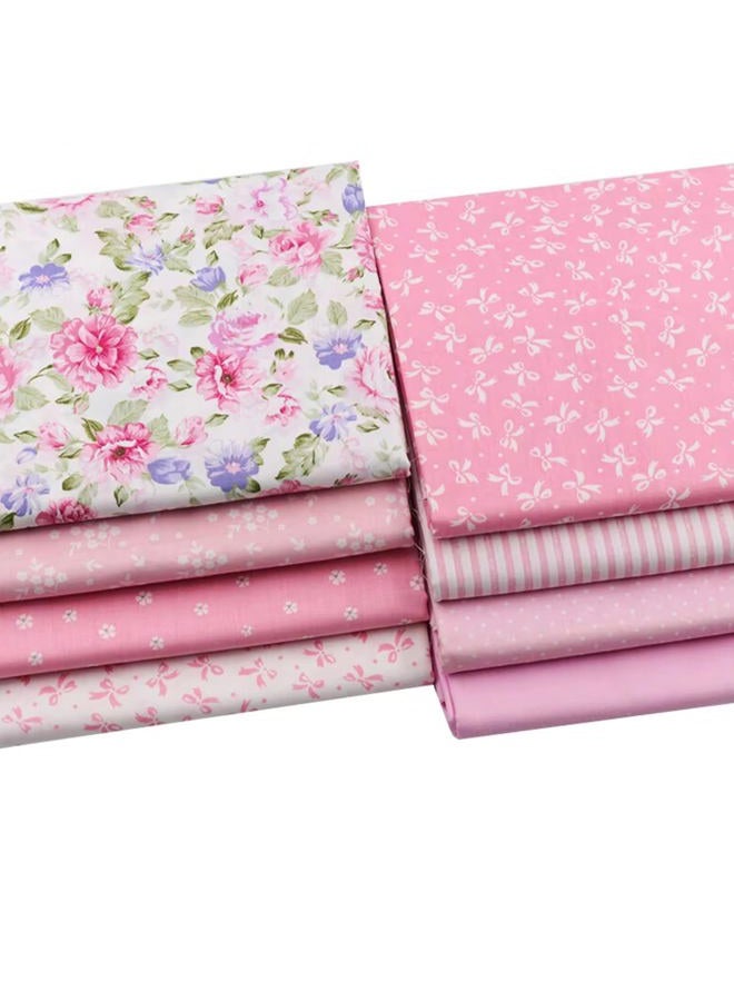 Hanjunzhao Pink Fat Quarters Fabric Bundles - 18" x 22" Pre-Cut Quilting Fabric for Sewing Craft, Floral, Bows, Dots, Stripes & Solids Prints, (Pink) ﻿ - Image 2