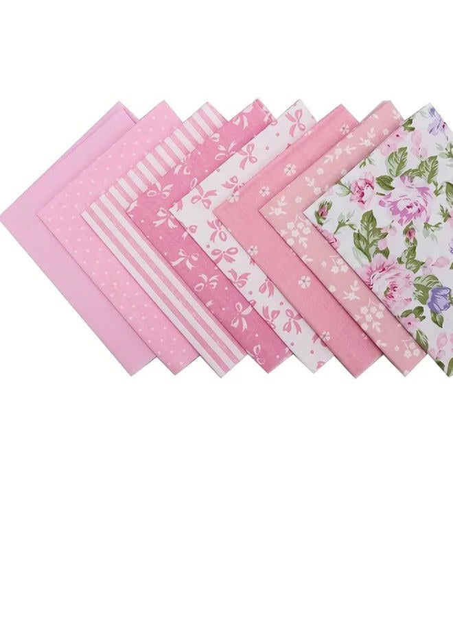 Hanjunzhao Pink Fat Quarters Fabric Bundles - 18" x 22" Pre-Cut Quilting Fabric for Sewing Craft, Floral, Bows, Dots, Stripes & Solids Prints, (Pink) ﻿ - Image 4