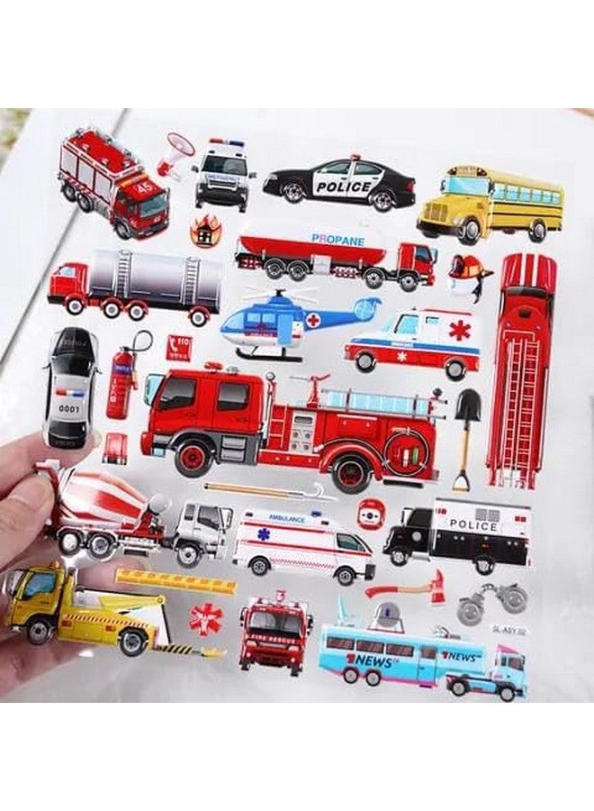 تيمسون ملصقات TEMSON الزخرفية للأطفال على شكل سيارة لطيفة وملصقات مزدوجة الطبقات منفوخة للقصاصات (مجموعة من قطعتين) - Image 4