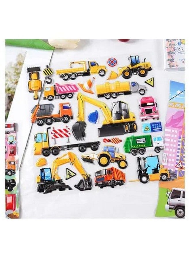 تيمسون ملصقات TEMSON الزخرفية للأطفال على شكل سيارة لطيفة وملصقات مزدوجة الطبقات منفوخة للقصاصات (مجموعة من قطعتين) - Image 5