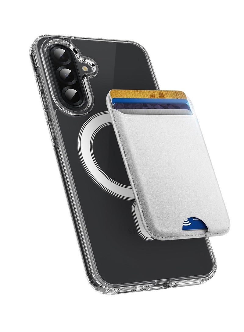 Wtech Samsung Galaxy A17 5G 2025 Magnetic Case, Slim Transparent Flexible TPU Shockproof Magsafe Back Phone Case (MCTPTN) - Clear - Image 2