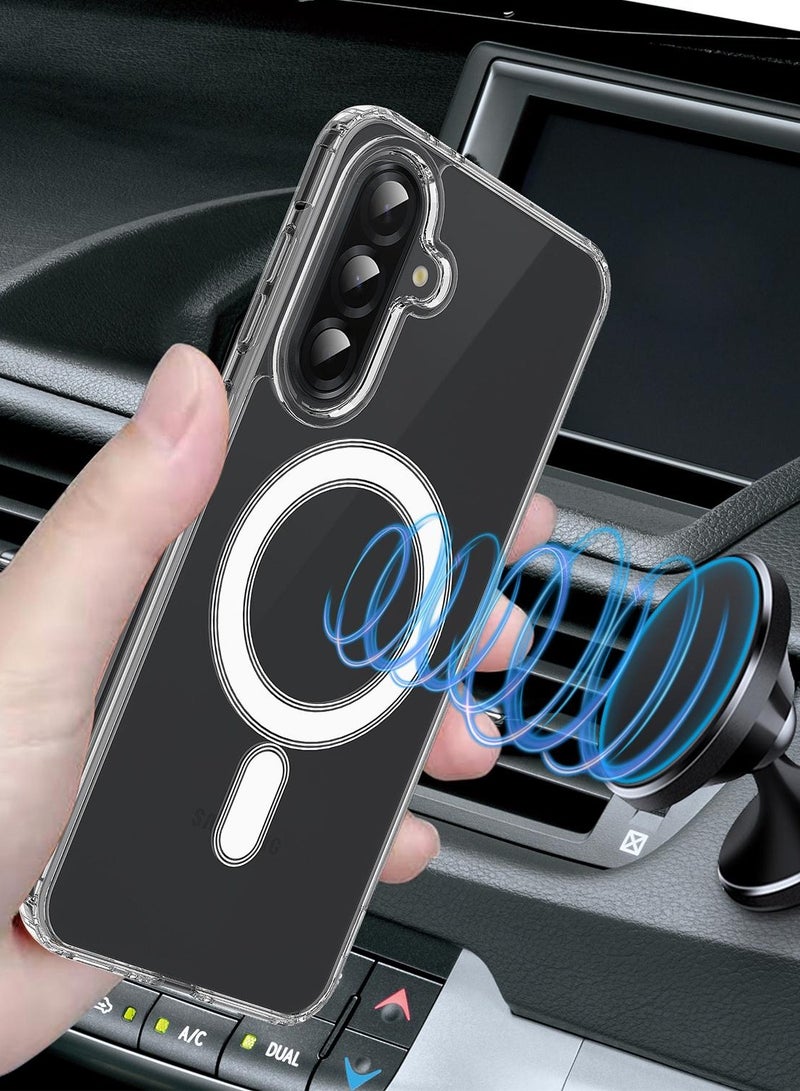 Wtech Samsung Galaxy A17 5G 2025 Magnetic Case, Slim Transparent Flexible TPU Shockproof Magsafe Back Phone Case (MCTPTN) - Clear - Image 5