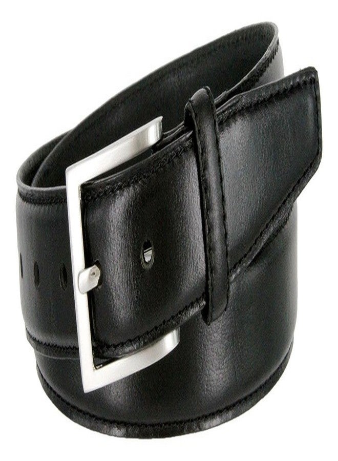 بيلتس.كوم حزام كلاسيكي من الجلد الطبيعي المدبوغ بالزيت، مناسب للعمل والمناسبات الرسمية وغير الرسمية (أسود، 34) - Image 3