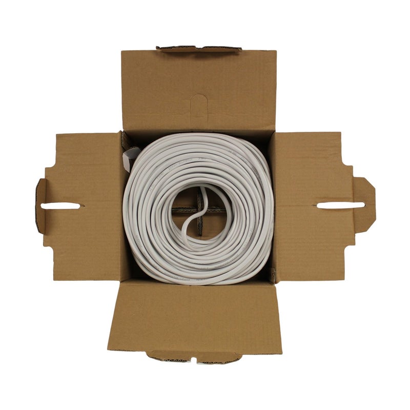 NavePoint 250ft in Wall Audio Speaker Cable Wire CL2 14/2 AWG Gauge 2 Conductor Bulk White - Image 3