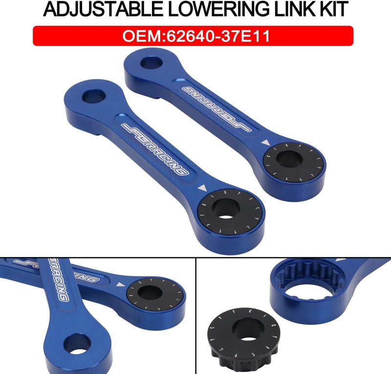 RUTU JFG RACING Adjustable Lower Link for DRZ400 Series and RM125/RM200 - Blue - Image 3