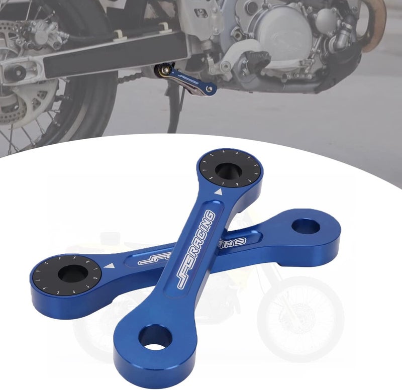 RUTU JFG RACING Adjustable Lower Link for DRZ400 Series and RM125/RM200 - Blue - Image 1