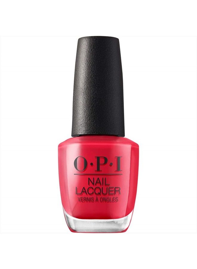 OPI Nail Lacquer, We Seafood and Eat It, Red Nail Polish, Lisbon Collection, 0.5 fl oz - Image 1