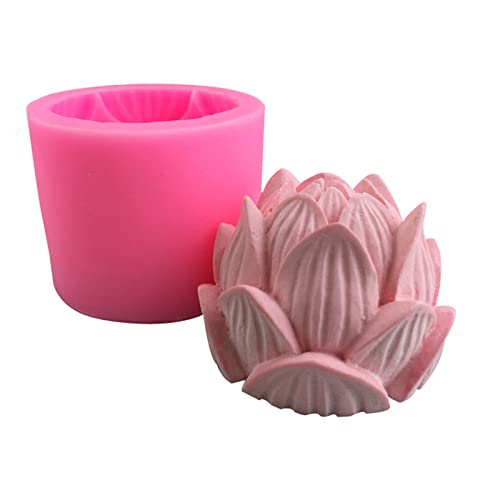 Anktily Lotus Flower Silicone Soap Mold Candle Mold Fondant Chocolate Cake Candy Mould Resin Clay Baking Pastry Tools - Image 1
