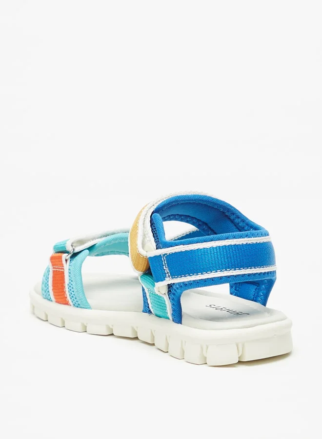 JUNIORS Boys Colourblock Floaters With Hook And Loop Closure