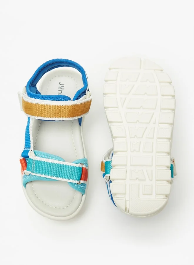 JUNIORS Boys Colourblock Floaters With Hook And Loop Closure
