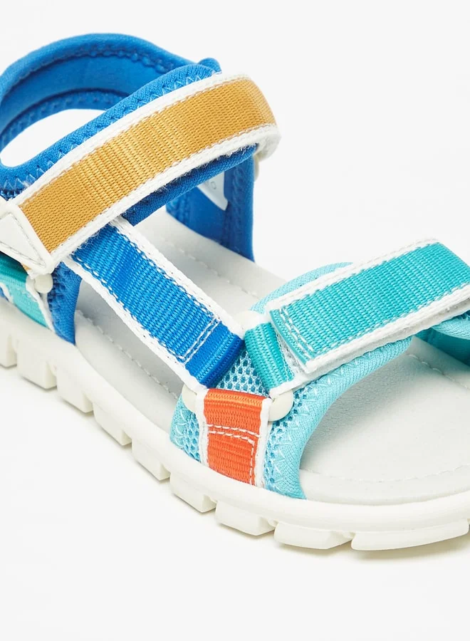 JUNIORS Boys Colourblock Floaters With Hook And Loop Closure
