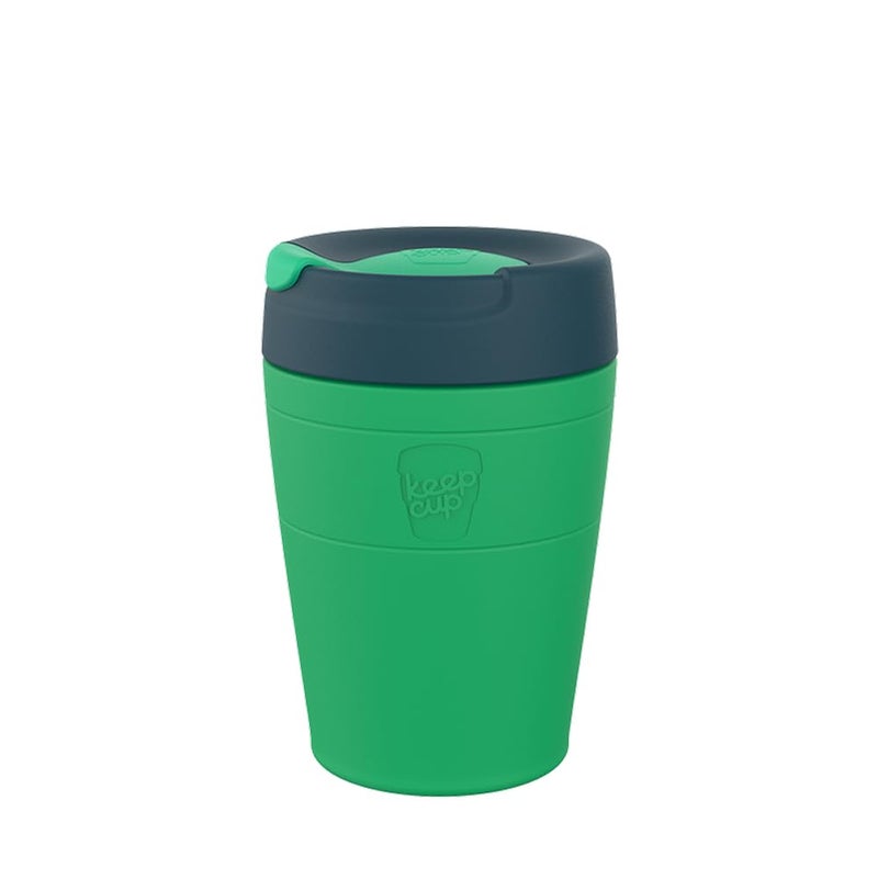 KeepCup Helix Thermal  Reusable Stainless Steel Coffee Cup  DoubleWalled Vacuum Insulated Travel Mug with Fully Sealed TwistFit Sipper Lid BPA  BPS Free  Medium 12oz340ml  Calenture