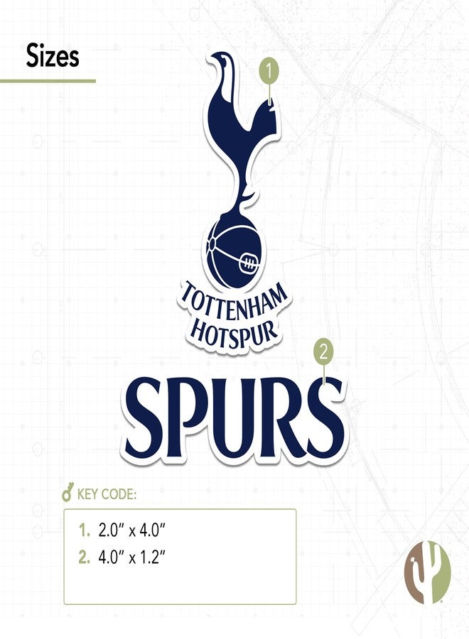 Desert Cactus Tottenham Hotspur Spurs Sticker Decal Vinyl Football Soccer Laptop Water Bottle Car Scrapbook (4 Inch) - Image 3