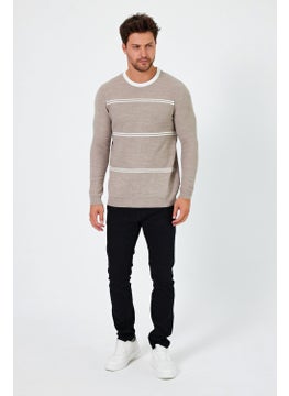Alexander Gardi Alexandergardı Crew Neck Striped Regular Fit Sweater (E24-EZE-04)  - Image 1