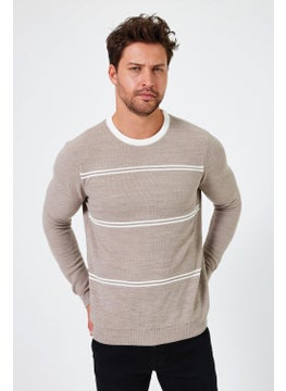 Alexander Gardi Alexandergardı Crew Neck Striped Regular Fit Sweater (E24-EZE-04)  - Image 3