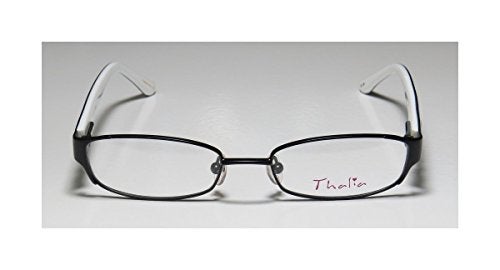 THALIA SODI Thalia Moda Womens/Ladies Rxable Newest Season Designer Full-rim Spring Hinges Eyeglasses/Eyeglass Frame (48-16-130, Black / White) - Image 3
