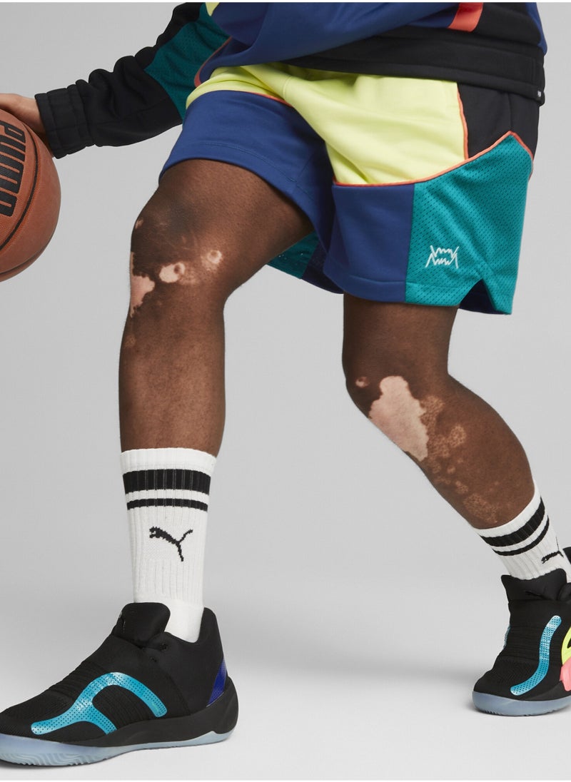 PUMA - Rise NITRO Mens Black Basketball Shoes - Image 1