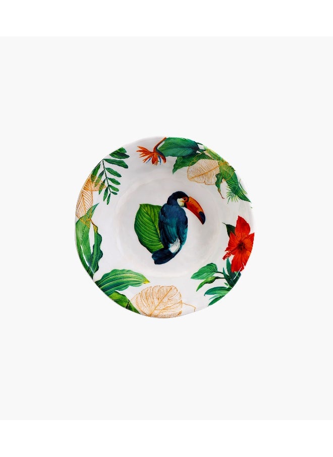 Roomours Toucan 18 cm Bowl Melamine Red Color 1 Pieces 