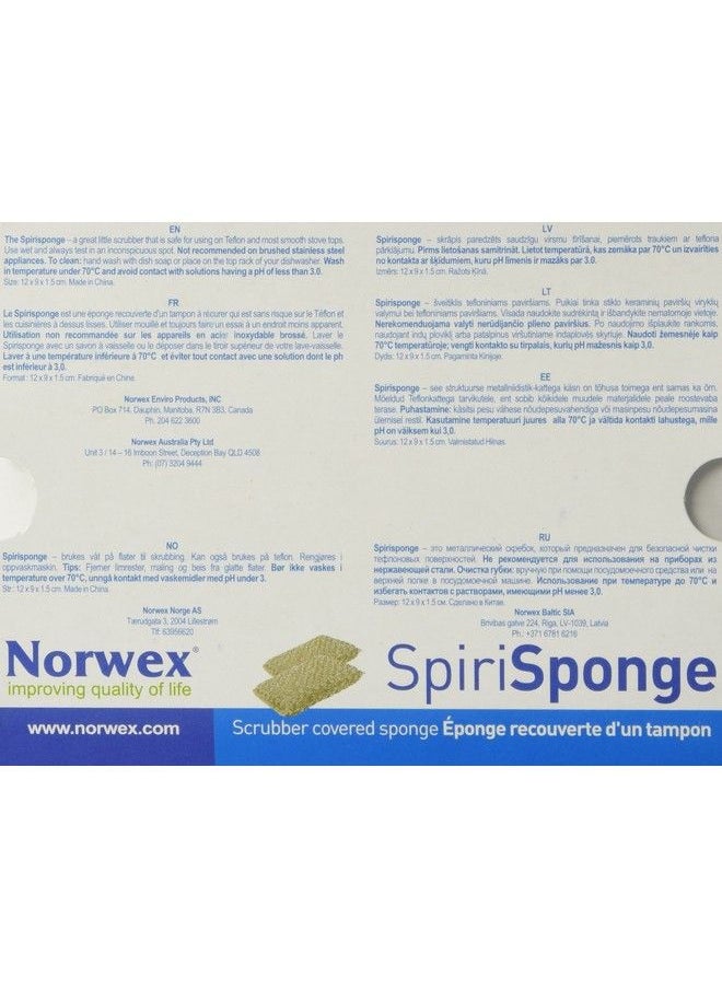 Norwex - Spirisponge Scrubber Sponge (2 Per Pack) - Image 1