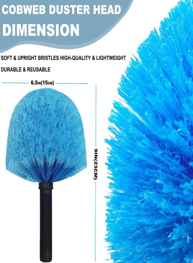 Tonmp Twist-On Cobweb Duster Head Brush // Spider Web Brush for Outdoor & Indoor Web Cleaning // Fits Standard Acme Threaded Poles // Brush Head Only -1 Pack - Image 2