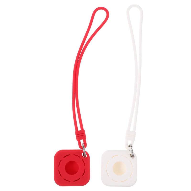2Pcs Silicone Case with Lanyard for Anti Lost Waterproof Cover Compatible with Airtags Random Color - Image 2