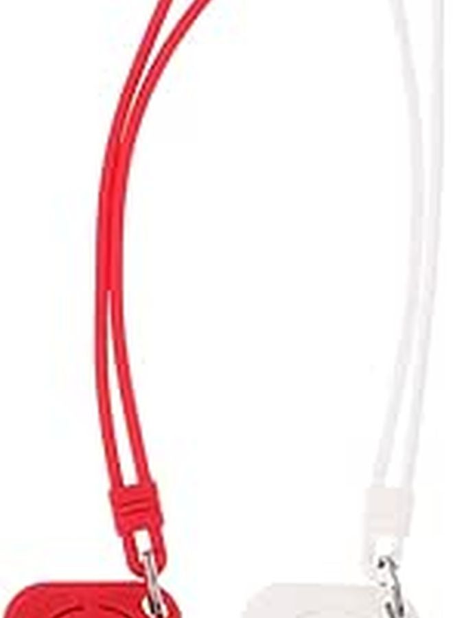 2Pcs Silicone Case with Lanyard for Anti Lost Waterproof Cover Compatible with Airtags Random Color - Image 1