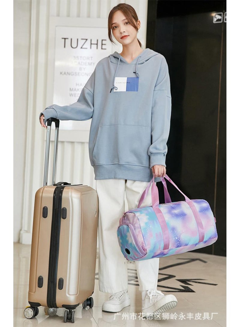 General Large Capacity Waterproof Graffiti Print Swimming Fitness Sports Bag Travel Bag  - Image 3