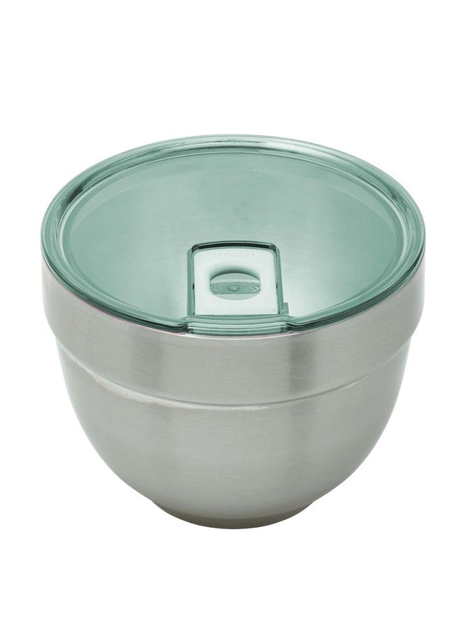 Smash Double Wall Microwave Safe Stainless Steel Meal/Salad Bowl (Sage) - Image 1