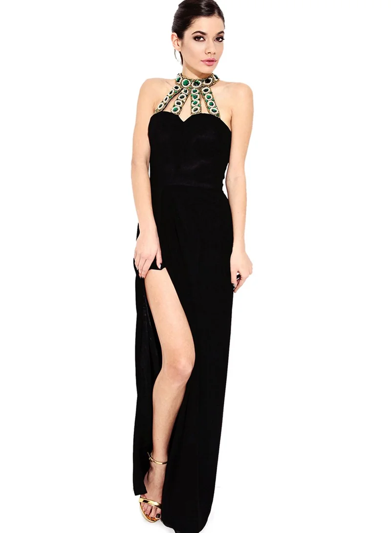 Virgos Lounge Embellished Maxi Dress