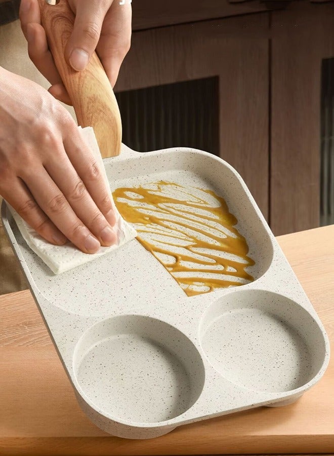 wowofa Breakfast Frying Pan, Fried steak pan，Nonstick Granite Omelette Skillet, 3-Cup Egg Frying Pan, Pancake Pan and Egg Cooker and Grill Pan, Suitable for Gas and Induction Cooktops，dishwasher safe - Image 5