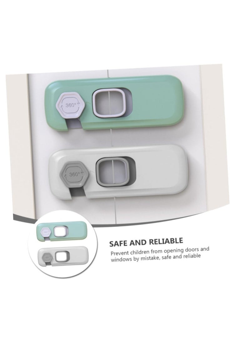 Multicolor Child Proof Refrigerator Lock Child Safety Lock Baby Safety Freezer Door Lock Anti Pinch Drawer Lock for Fridges, Cabinets, Drawers, Doors and More (Multi-Color)