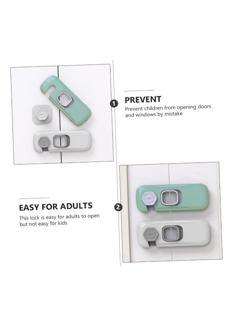 Multicolor Child Proof Refrigerator Lock Child Safety Lock Baby Safety Freezer Door Lock Anti Pinch Drawer Lock for Fridges, Cabinets, Drawers, Doors and More (Multi-Color)