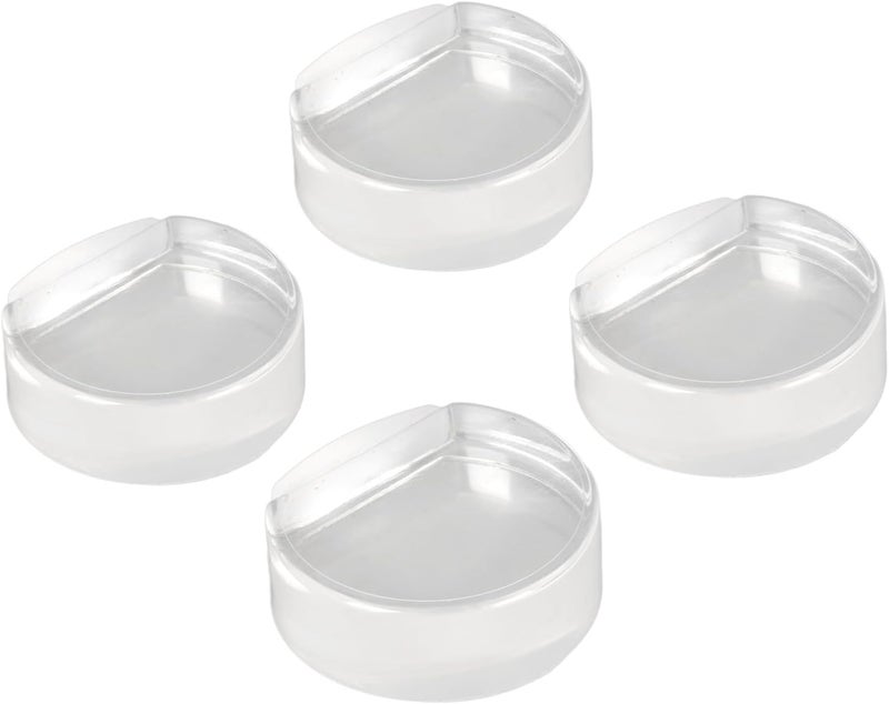 klarako Door Stopper for Holder Buffer 4Pcs Round Silent Transparent Acrylic Circular Anti Collision Blocker Circle Display for Holder Poster Stand Door Stops - Image 5