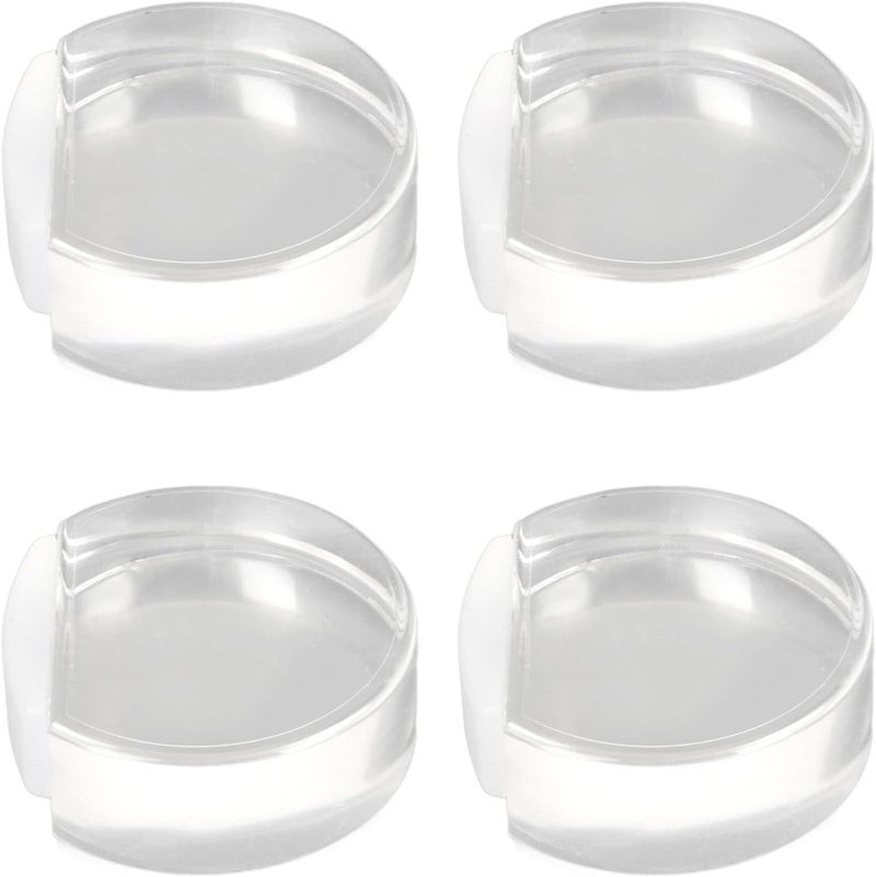 klarako Door Stopper for Holder Buffer 4Pcs Round Silent Transparent Acrylic Circular Anti Collision Blocker Circle Display for Holder Poster Stand Door Stops - Image 2