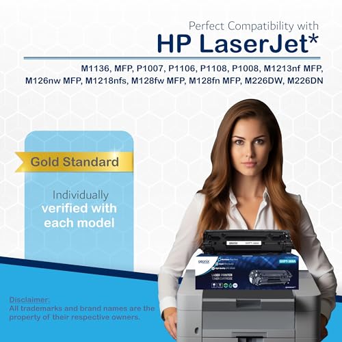 GEONIX Printer Toner Cartridge 388A Compatible with HP LaserJet P1007/P1008/P1106/P1108 LaserJet Pro M1136/1213NF/1216NFN/M126A/M1218NFS MFP/M126NW/M128FP/M128FN/M128FW/M226DW/M226DN/M202DW/M202N - Image 2
