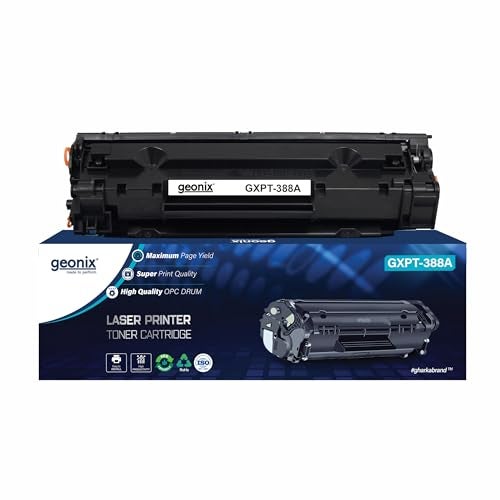 GEONIX Printer Toner Cartridge 388A Compatible with HP LaserJet P1007/P1008/P1106/P1108 LaserJet Pro M1136/1213NF/1216NFN/M126A/M1218NFS MFP/M126NW/M128FP/M128FN/M128FW/M226DW/M226DN/M202DW/M202N - Image 1