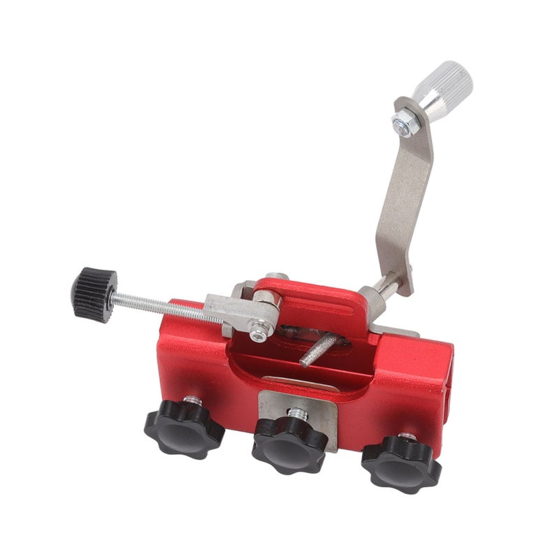 Chainsaw Sharpener Portable Lightweight Hand Crank Chain Sharpening Jig for Electric Saws Red - Image 4