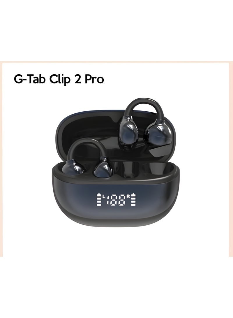 G-Tab CLIP2 PRO Wireless Earbuds | Open-Ear Comfort Clip-On Design, Dual Device Bluetooth Connection, 30H Total Playtime, HD Calls, Lightweight Sports Earbuds for Running, Work & Daily Use - Image 5