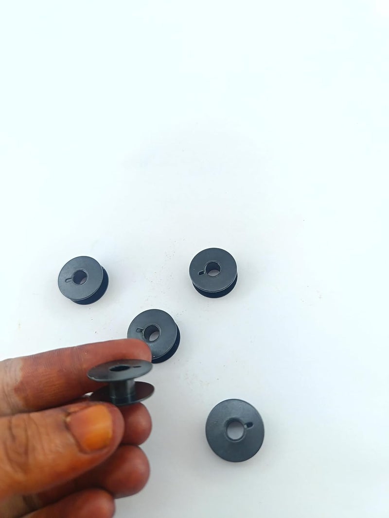 advancedestore advancedestore Set of 10Pcs Black Steel Bobins Big Sewing Machine Bobbins Bobbins Metal Handpicked Bobbins - Image 4