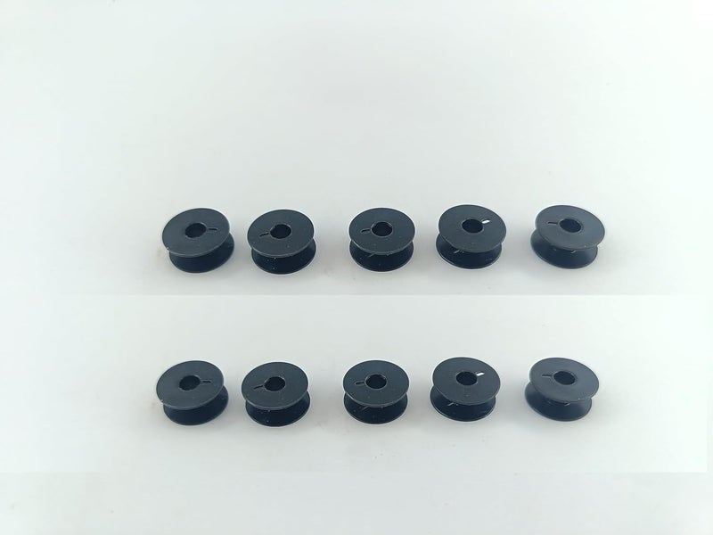 advancedestore advancedestore Set of 10Pcs Black Steel Bobins Big Sewing Machine Bobbins Bobbins Metal Handpicked Bobbins - Image 1