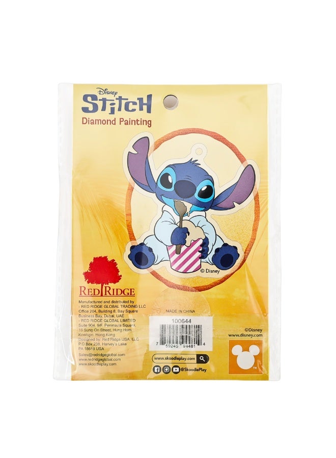 Disney Stitch Diamond Painting Key Chain Kit | Make Your Own Keychain |Art & Craft for Kids & Adult | Age 6+ - Image 2
