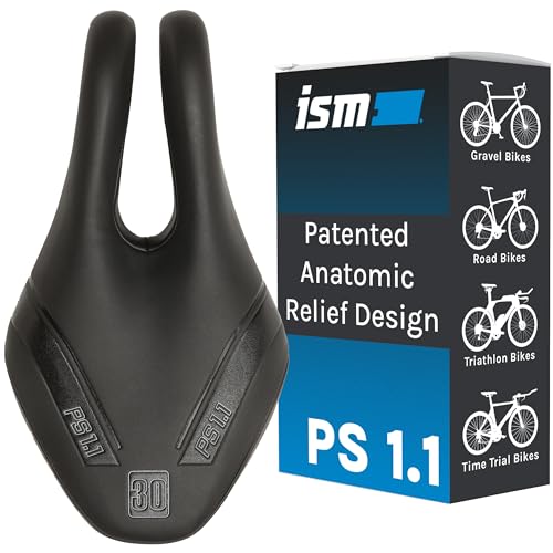 ISM PS 1.1 No Nose Bike Saddle - Noseless Bike Seat Designed for Triathletes, Time Trial Riders, and Road Racers - Patented Split Nose Bicycle Saddle Designed for Reduced Discomfort - Image 1