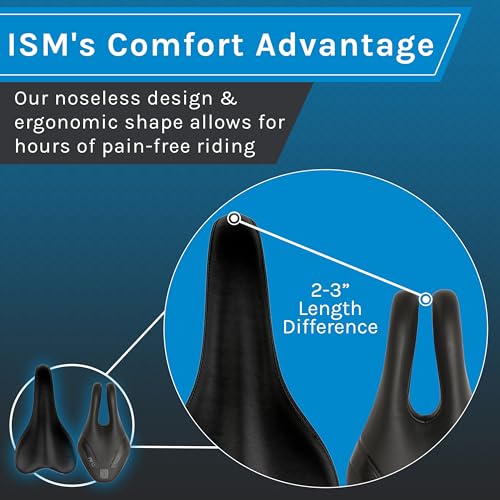 ISM PS 1.1 No Nose Bike Saddle - Noseless Bike Seat Designed for Triathletes, Time Trial Riders, and Road Racers - Patented Split Nose Bicycle Saddle Designed for Reduced Discomfort - Image 3