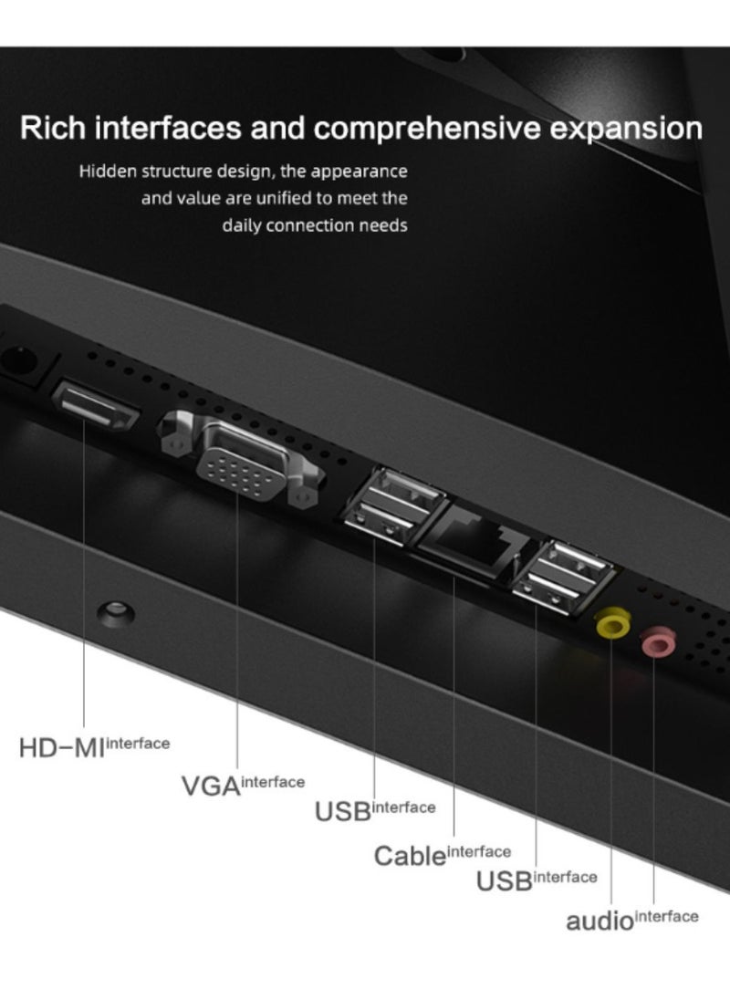 besrey  - All-in-One Computers Business Desktop 23.8” FHD 60Hz Display, Intel Core i7-7700, 8GB DDR4 RAM, 512G SSD, Webcam, HDMI, VGA Wi-Fi 6, Wired Keyboard & Mouse, Windows 10, White - Image 1