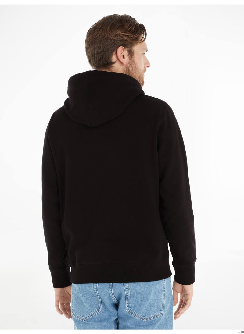 Men's Fleece Hoodie - Cotton Blend, Black - pzsku/ZF3BEE83597435A9AA63BZ/45/_/1734087583/12931872-96be-4124-87ce-4e5dd53b5f88