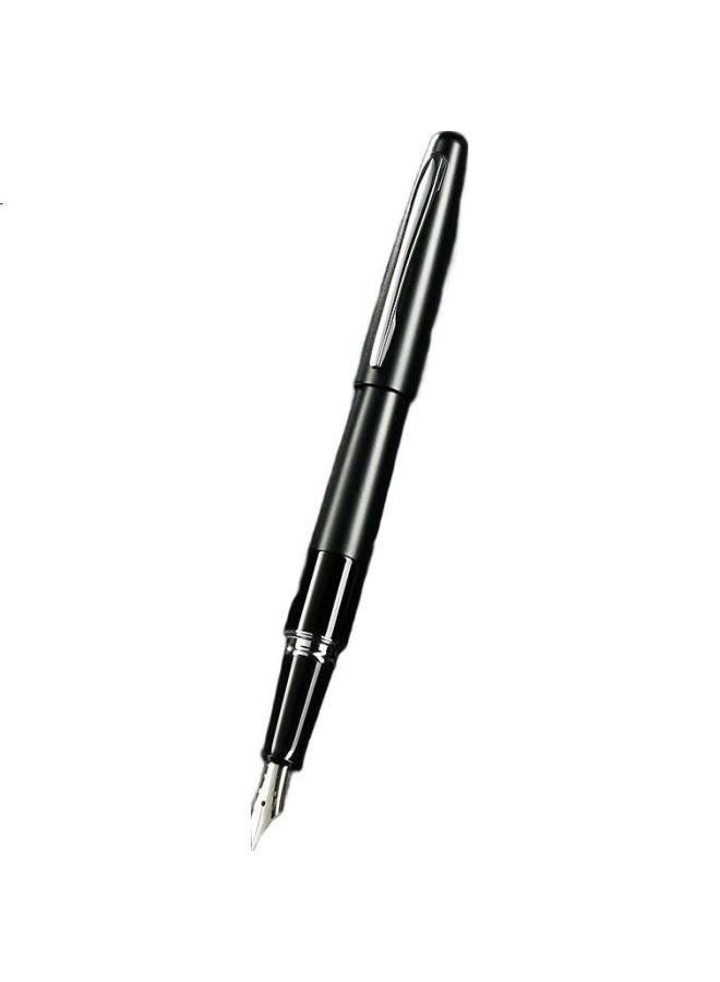 PILOT قلم حبر سائل بايلوت 88G، قلم توقيع للأعمال، جسم قلم معدني، قلم حبر لممارسة الخط، كتابة الطلاب، هدية التخرج، قلم حبر سائل، نمط أسود بسيط F Nib - Image 3