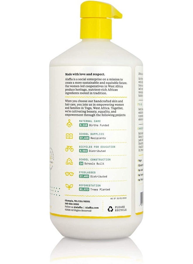 Alaffia Everyday Shea Conditioner, Normal to Very Dry Hair, Moisturizing Support to Balance pH for Protected, Luxurious Locks with Shea Leaf and Butter, Fair Trade, Vanilla Mint, 32 Ounces - Image 2