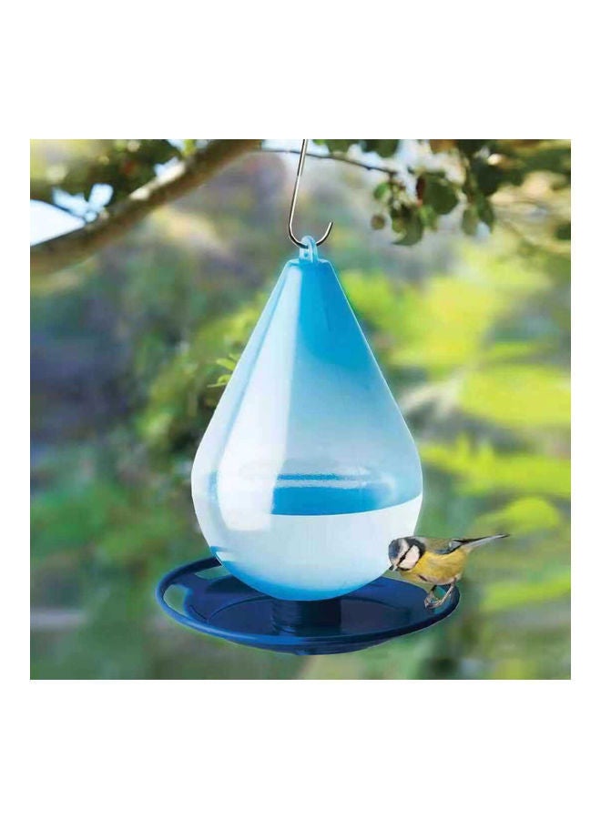 NIBEMINENT Birds Water Feeder For Outdoor Garden Blue  - Image 4