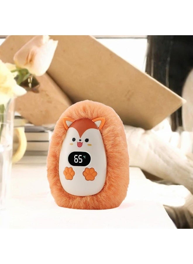 مدفأة يد كهربائية محمولة سريعة التسخين، قابلة لإعادة الشحن عبر USB، ناعمة، شتوية، صغيرة، مناسبة لصيد الأسماك والتخييم والأنشطة الخارجية، للأطفال، برتقالية - Image 4